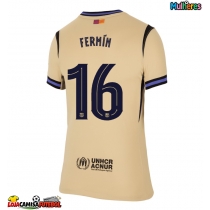Camisa de Futebol Barcelona Fermin Lopez #16 Equipamento Secundário Mulheres 2025-26 Manga Curta